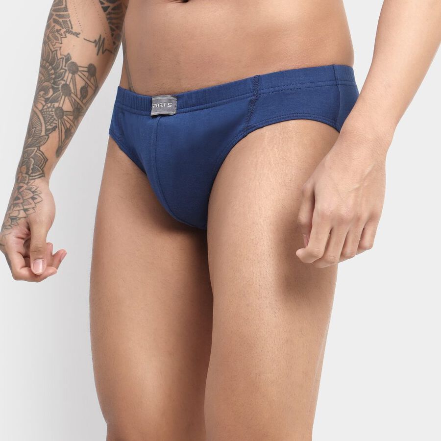 Men's Cotton Brief, Royal Blue, large image number null